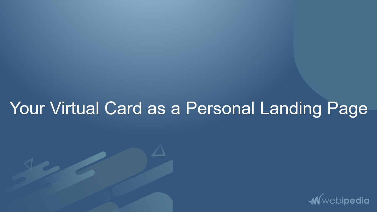 Your Virtual Card as a Personal Landing Page